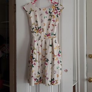 Above the knee butterfly dress